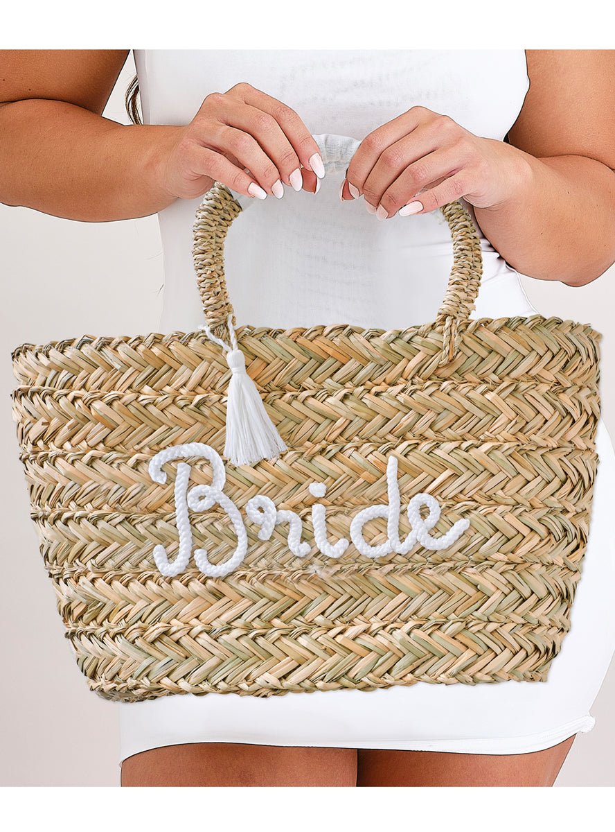 bridal shower hens night brides ratten bag - Main image
