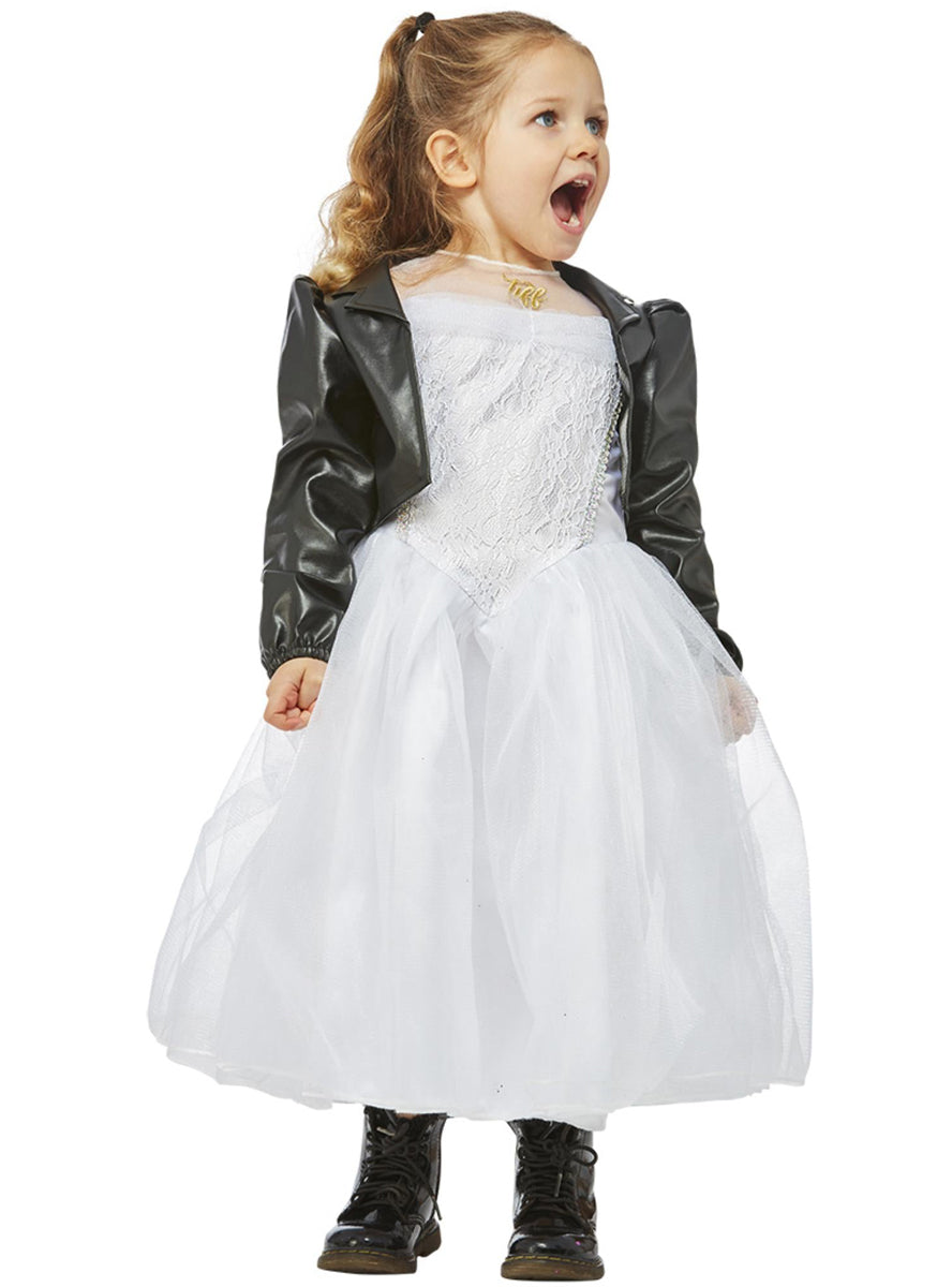 Girls Tiffany bride of chucky killer halloween costume - Alternative image
