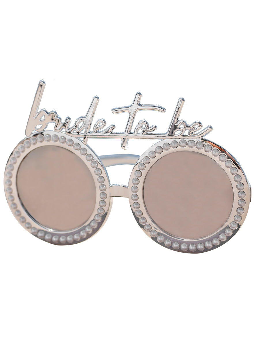 silver framed bride to be hens night glasses - main image