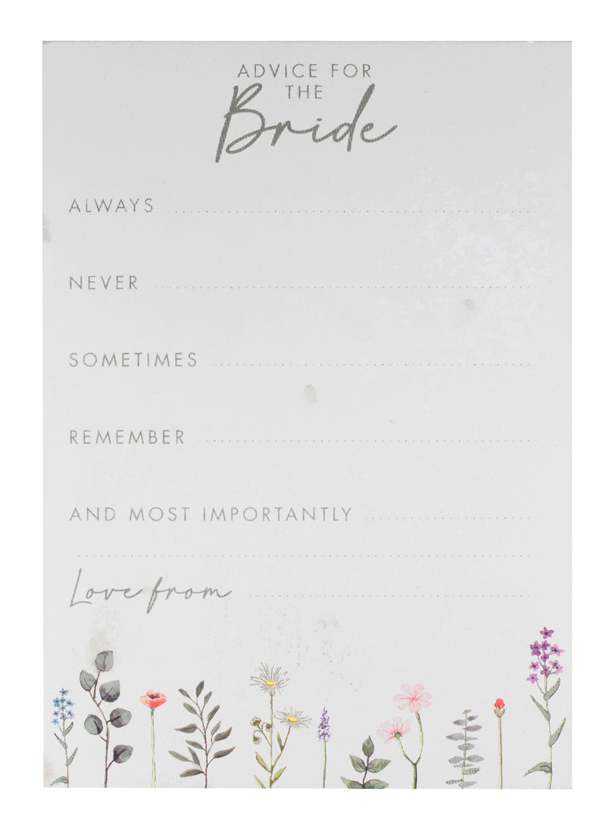 hens night party bride advice cards - main image