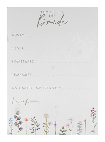 hens night party bride advice cards - main image