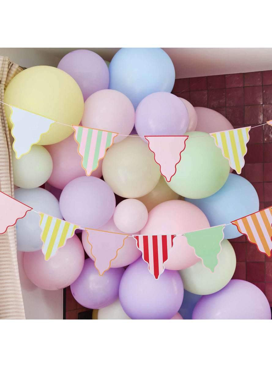 Bright Banquet 4m Long Rainbow Bunting — Lifestyle Image
