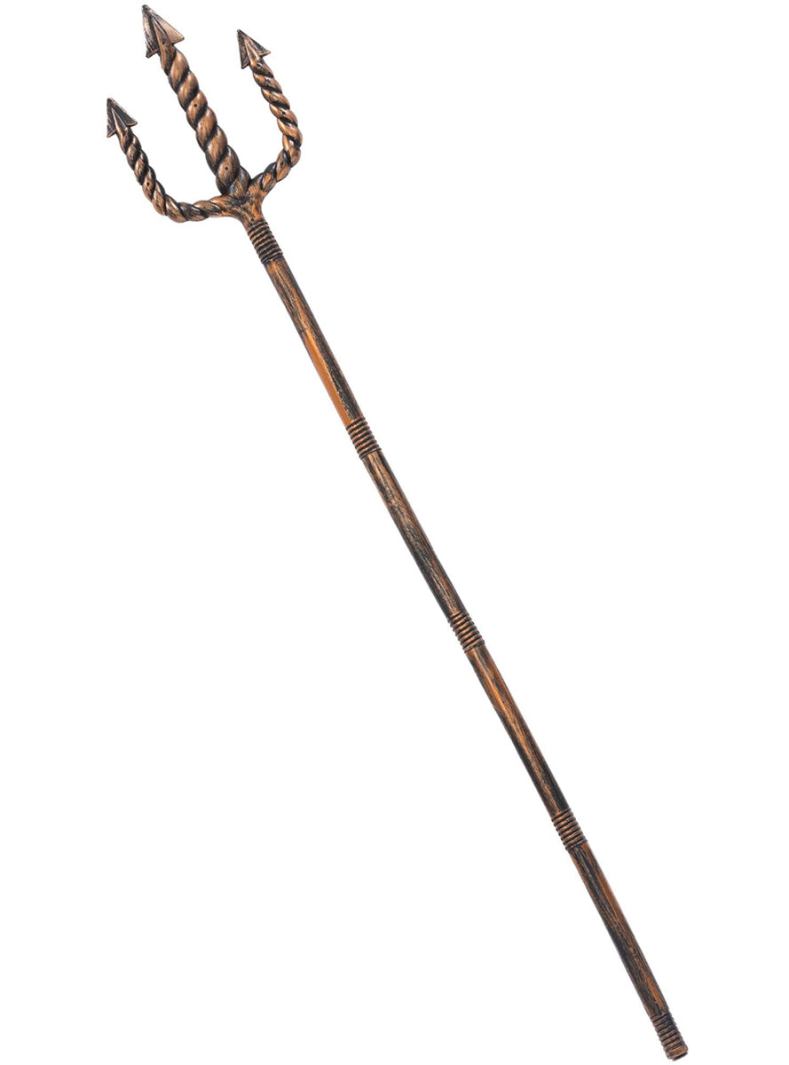 Bronze Collapsible Costume Trident Accessory - Main Image