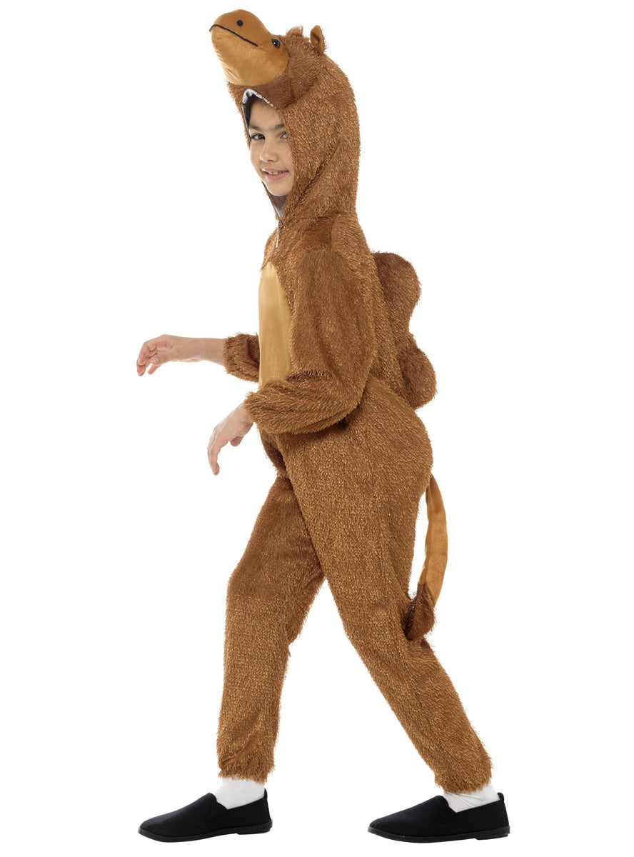 Kids camel animal onesie costume with hood - Side image