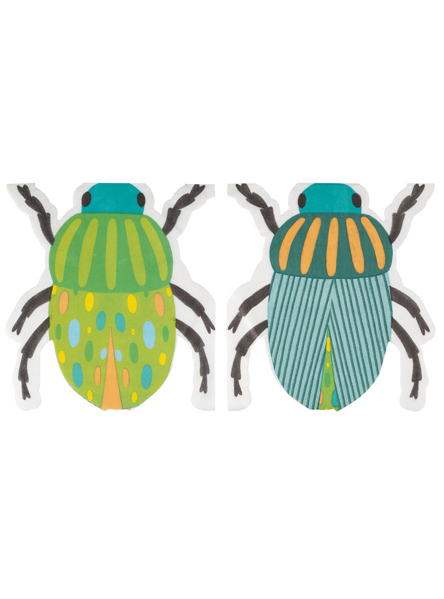 Bugging Out 16 Pack Bug Shaped Party Napkins - Main Image