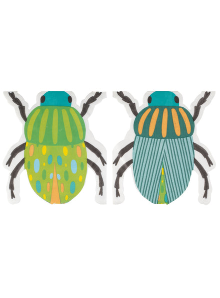 Bugging Out 16 Pack Bug Shaped Party Napkins - Main Image