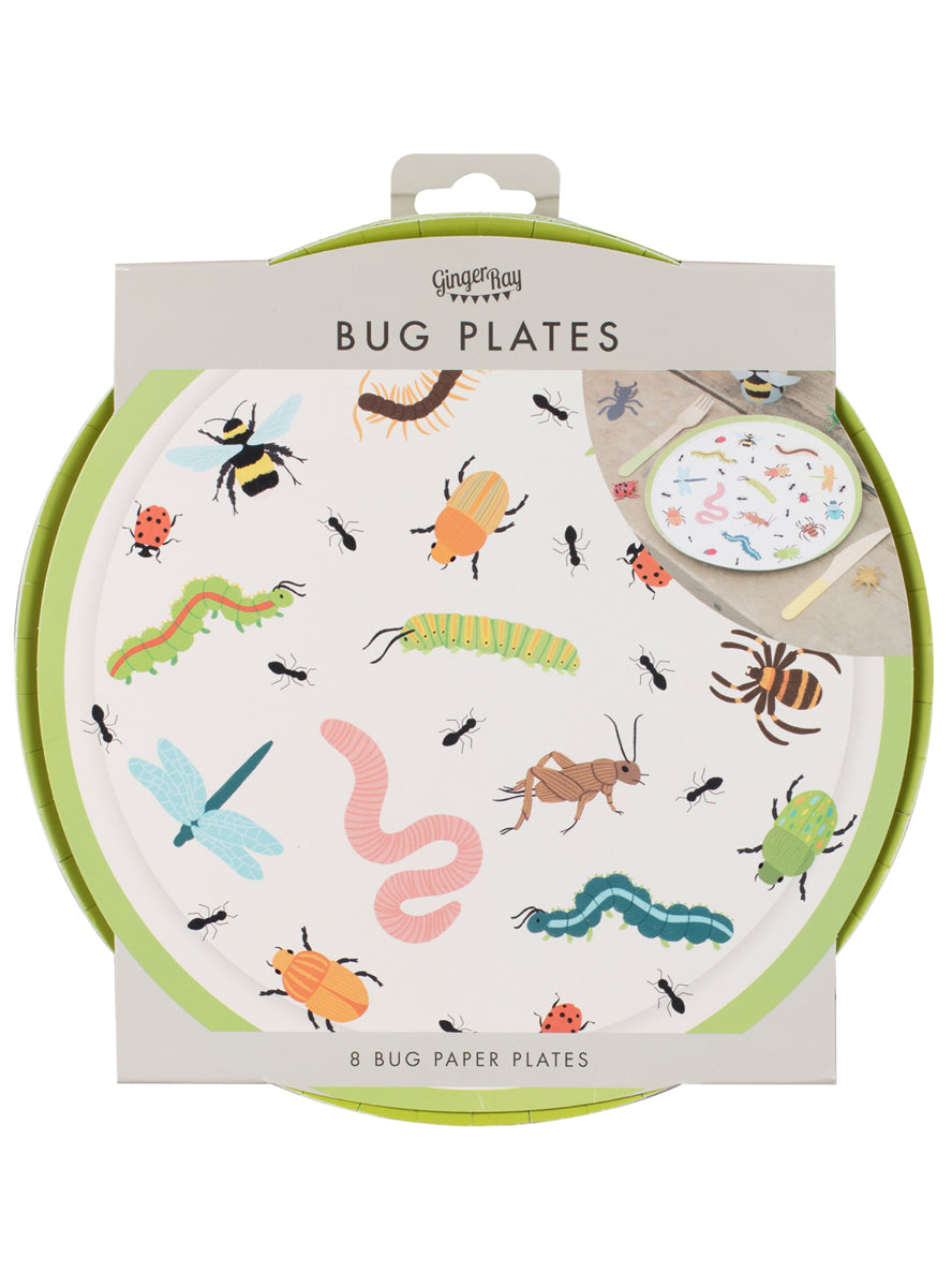 Bugging Out 8 Pack Paper Plates - Packaging Image