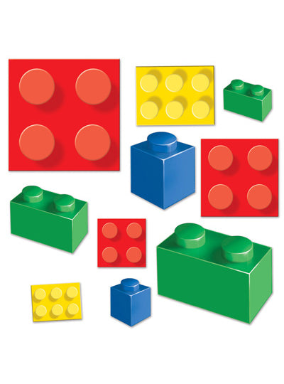Building Blocks Cut Out Decorations - Main Image