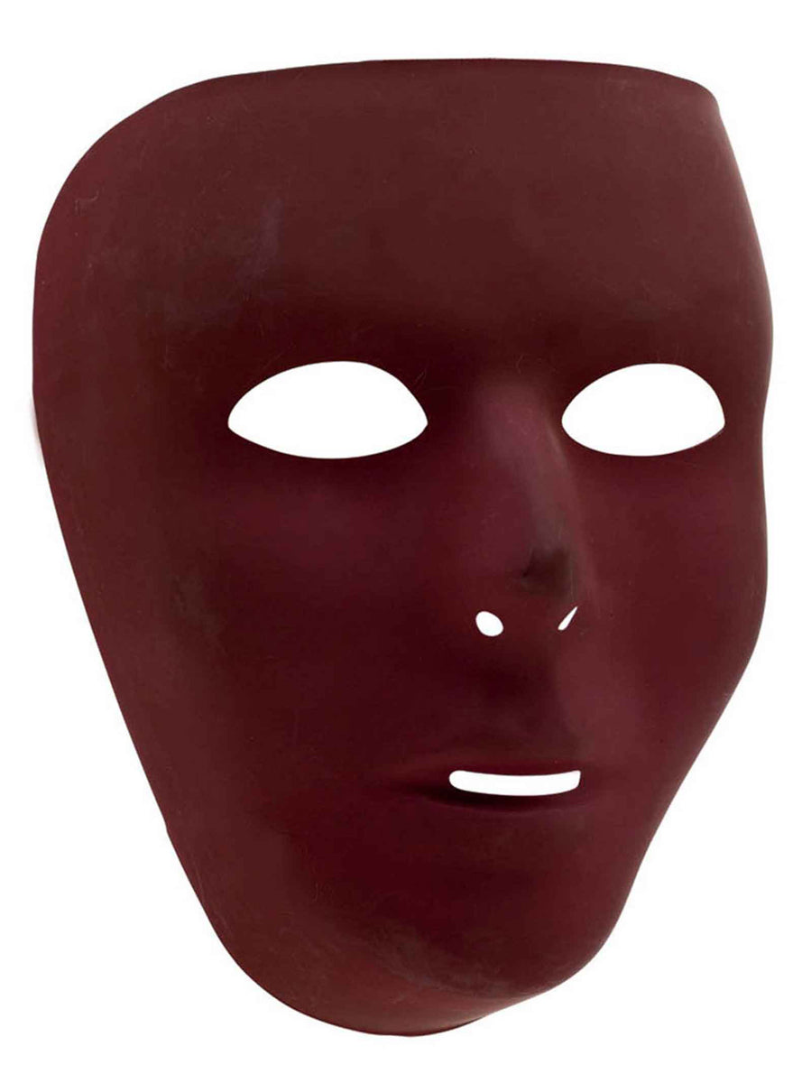Adults Burgundy Costume Mask - Main Image
