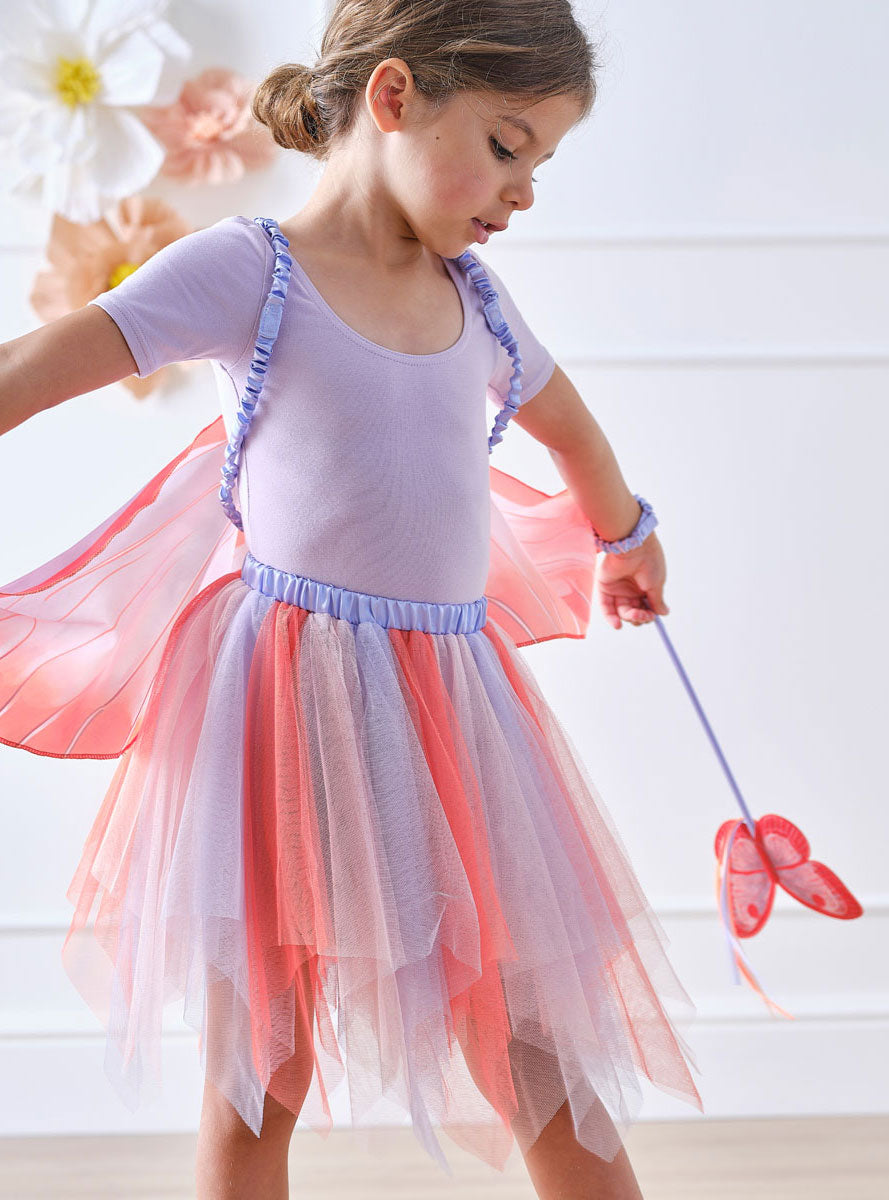 Girls Multicoloured Butterfly Costume Tutu Skirt Main Image