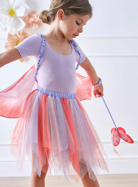 Girls Multicoloured Butterfly Costume Tutu Skirt Main Image
