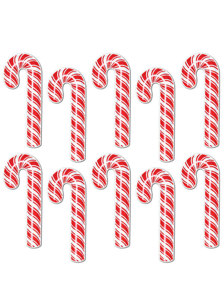 Candy Cane Christmas Cut Outs 10 Pack - Main Image