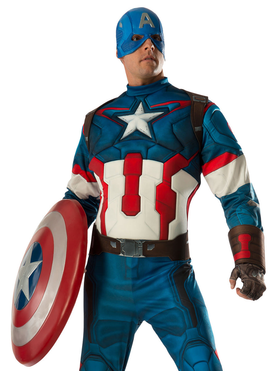Captain America Large 61cm Superhero Costume Shield - Alternative Image 1