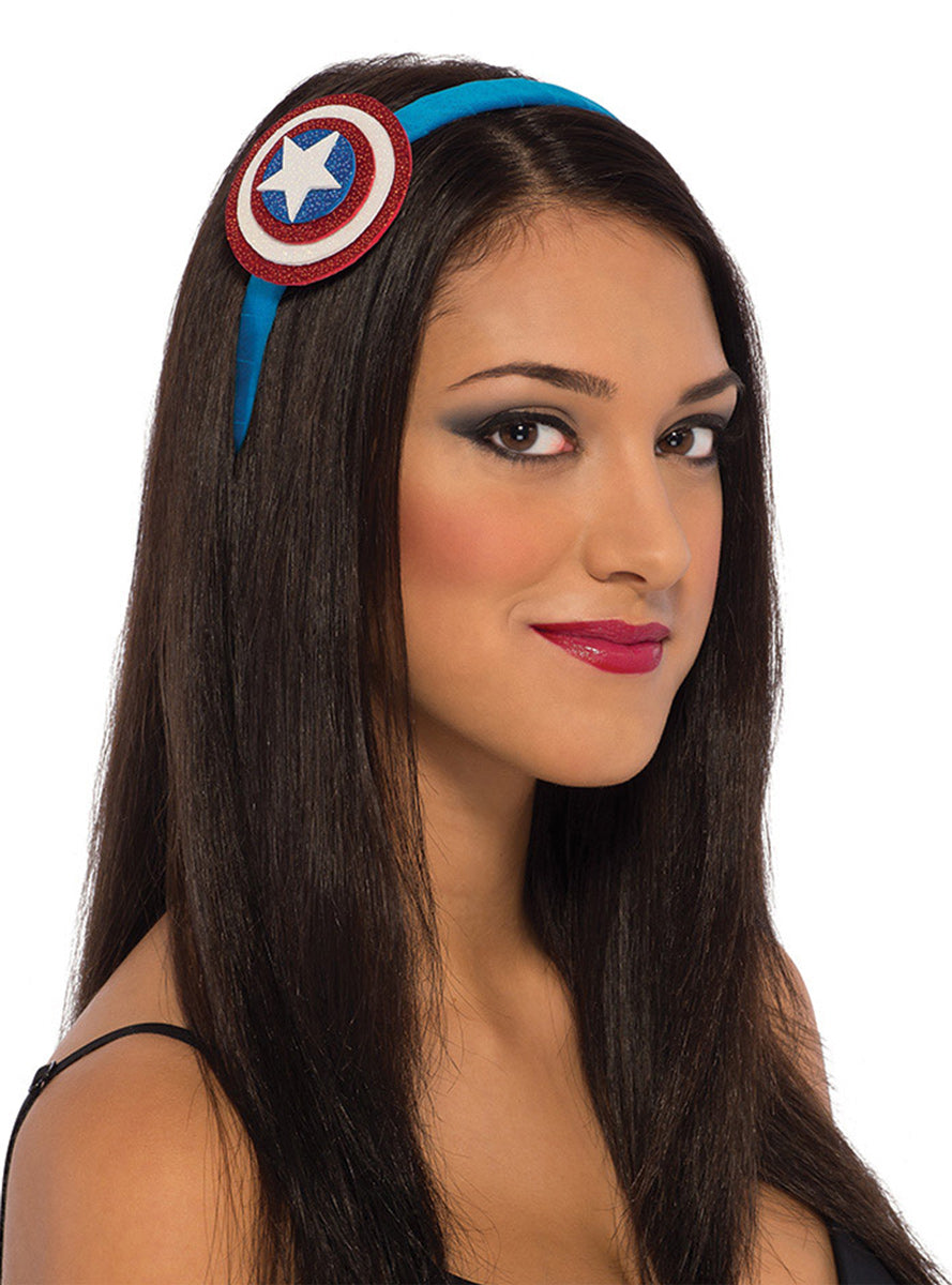 Womens Captain America Superhero Costume Headband - Main Image