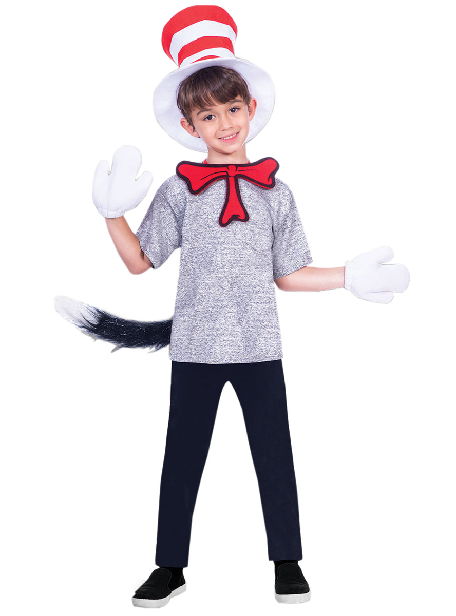 Boys Cat In The Hat Book Week Costume Accessory Set - Main Image