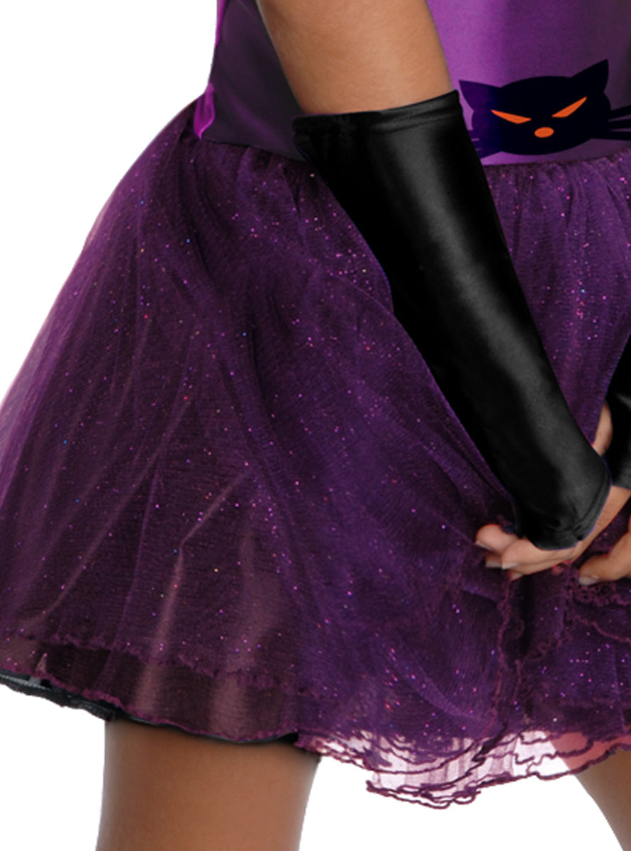 Catwoman Toddler Girls Purple Tutu Costume