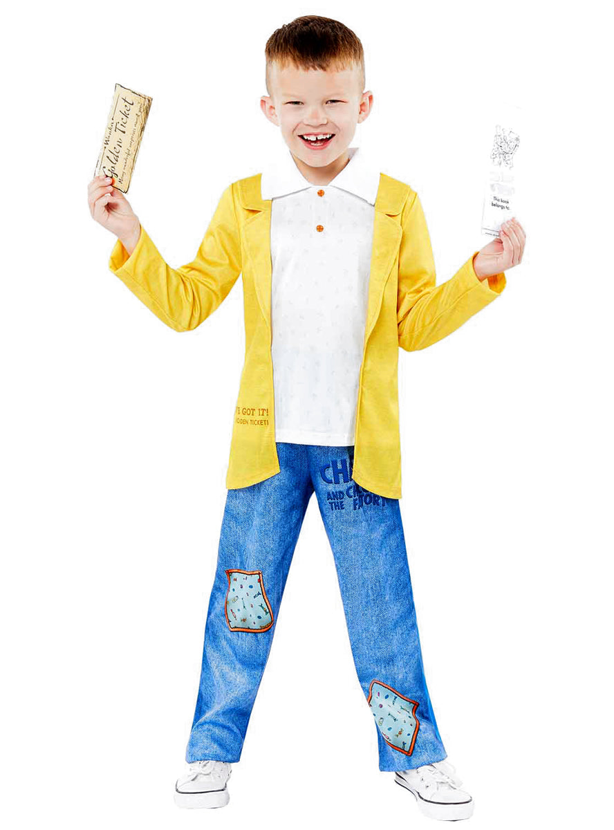 Boys Charlie Bucket Costume Roald Dahl Boys Costume