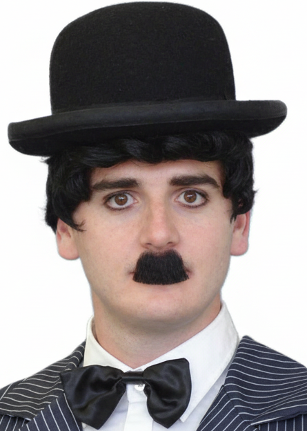 Charlie Chaplin Mens Black Costume Moustache - Main Image