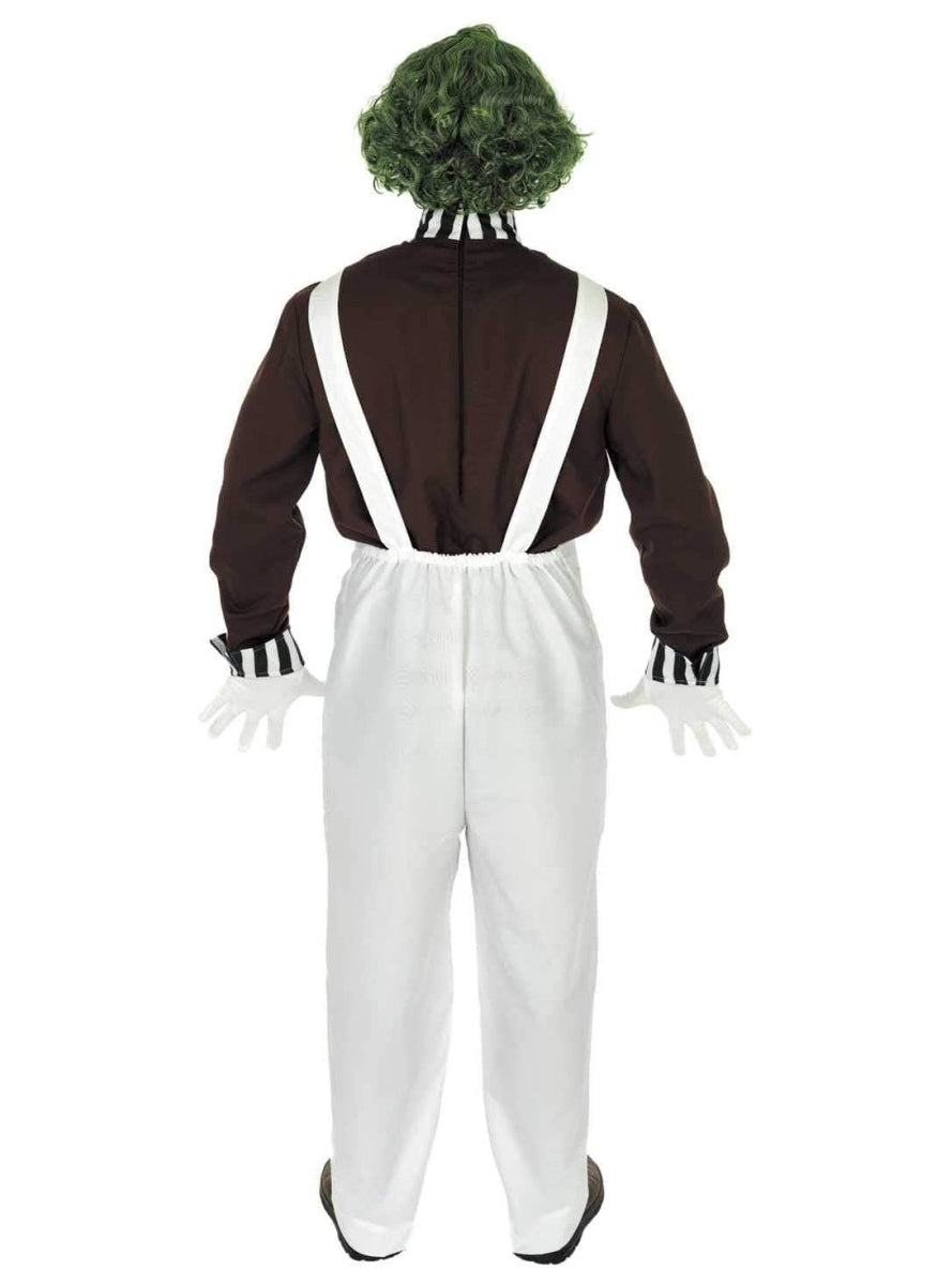 Plus Size Oompa Loompa Mens Book Week Costume - Back Image