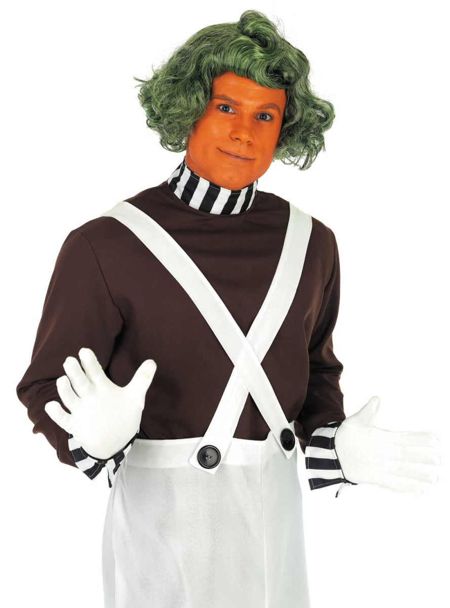 Plus Size Oompa Loompa Mens Book Week Costume - Close Image