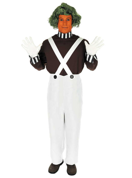 Plus Size Oompa Loompa Mens Book Week Costume - Main Image