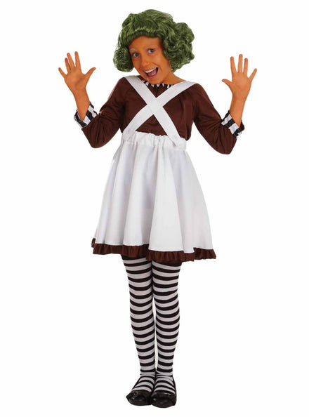 Teen Girls Oompa Loompa Book Week Costume - Main Image