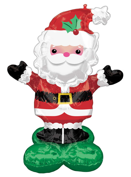 Airloonz Air Fill 134cm Christmas Santa Claus Foil Balloon