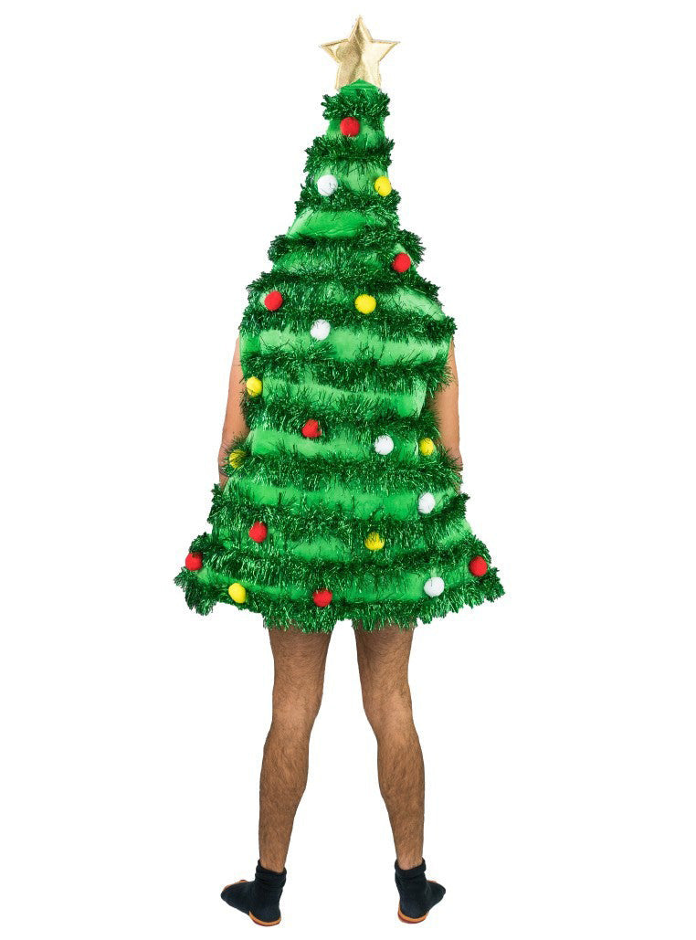 Christmas Tree Novelty Adults Foam Costume - Back Image
