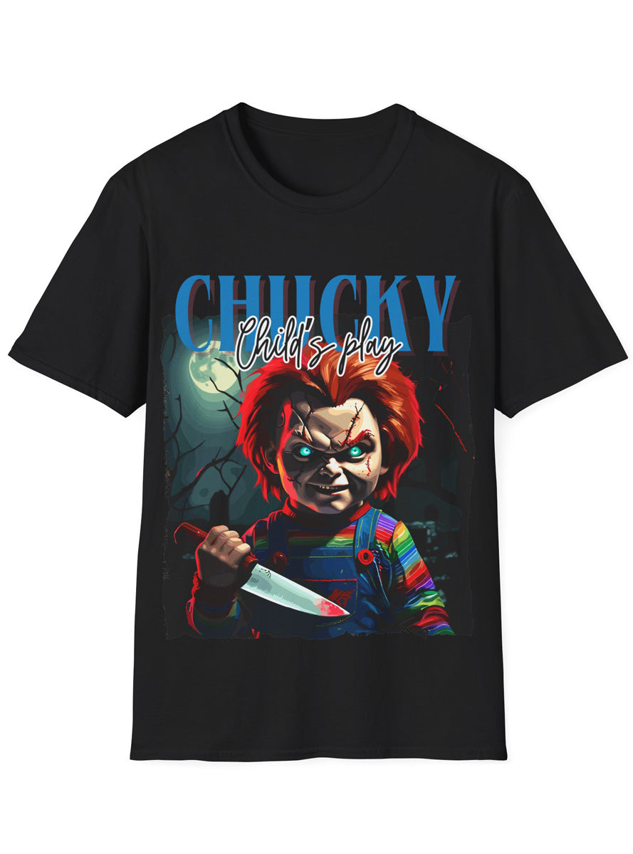 Chucky Childs Play Adults Black Plus Size T Shirt - Main Image