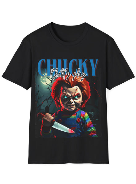 Chucky Childs Play Adults Black Plus Size T Shirt - Main Image