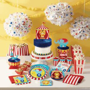 Image of circus and carnival party supplies