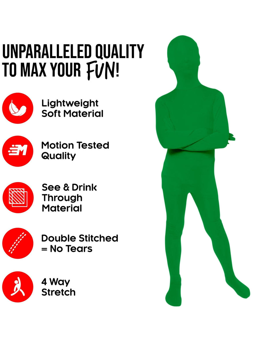 Classic Boys Green Morphsuit - Details Image