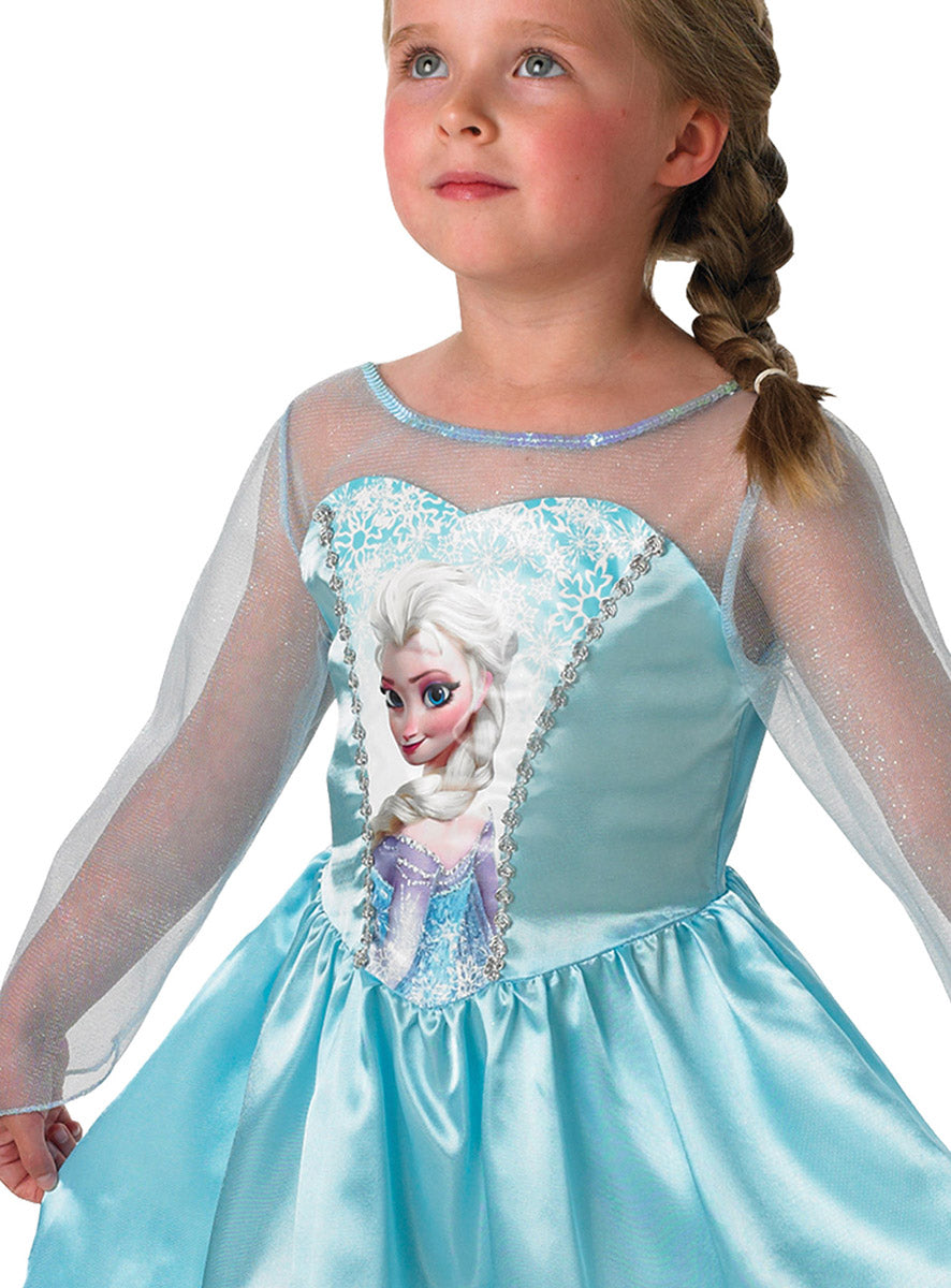 Close Image of Frozen Girls Classic Queen Elsa Costume