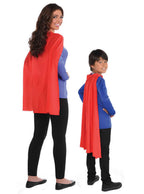 Adults and Kids Red Costume Cape - Main Image
