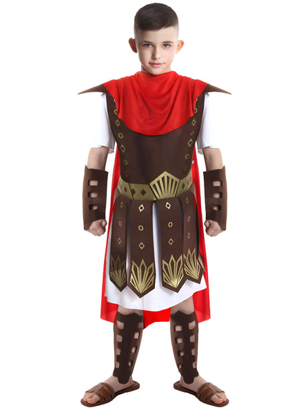 Classic Roman Gladiator Boys Costume - Main Image