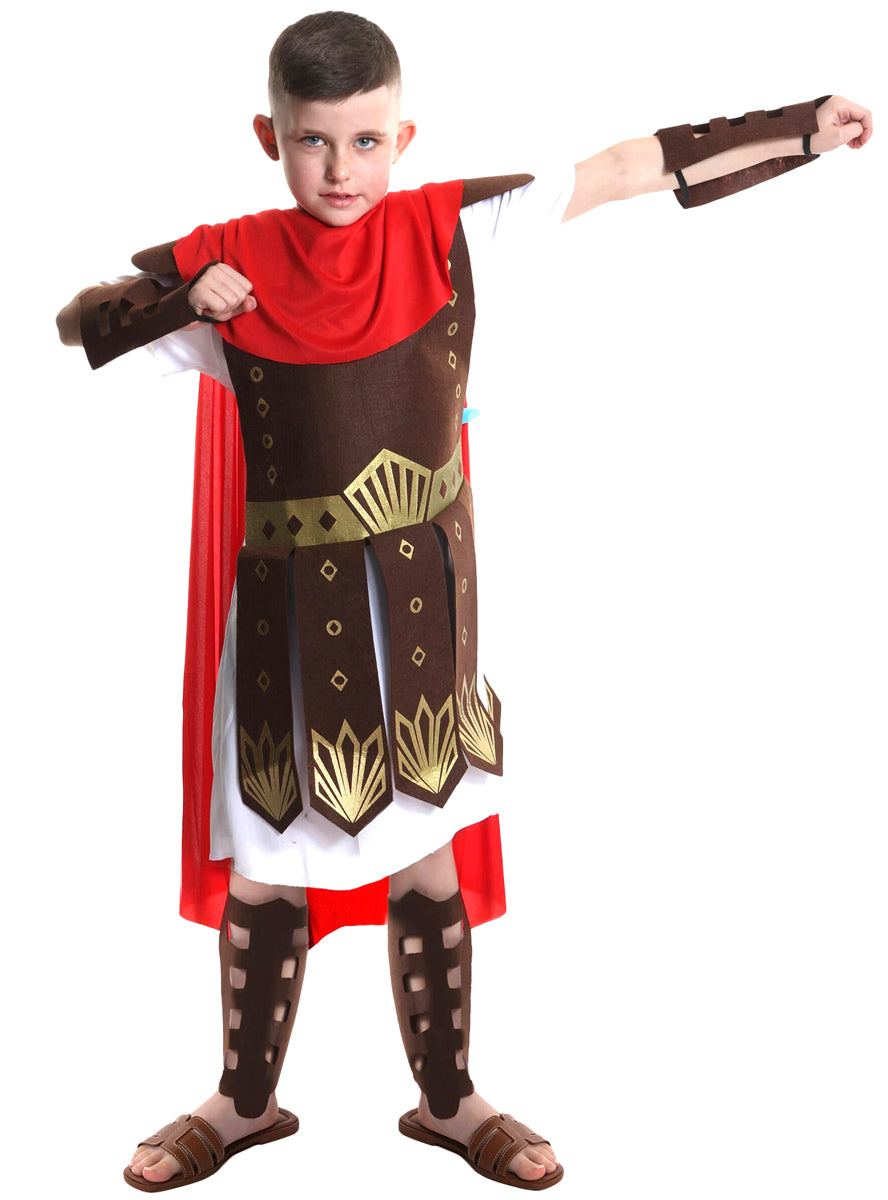 Classic Roman Gladiator Boys Costume - Alternative Image 2