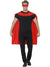  Mens Red Superhero Costume Cape And Mask Set - Main Image