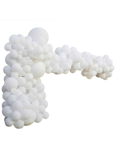 Balloon Arch Decorating Kit 200 Piece in White - Main Image