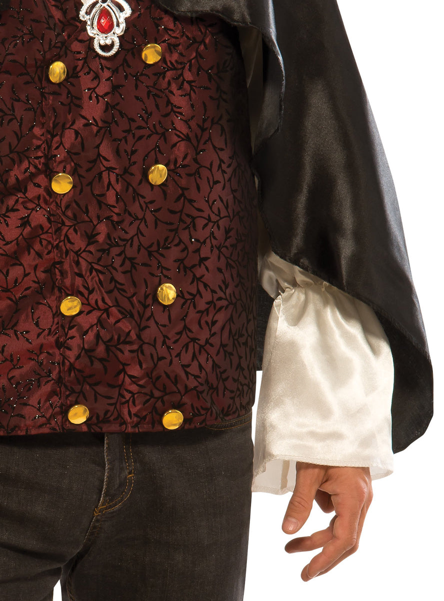 Red And Black Mens Classic Vampire Halloween Costume - Close Image