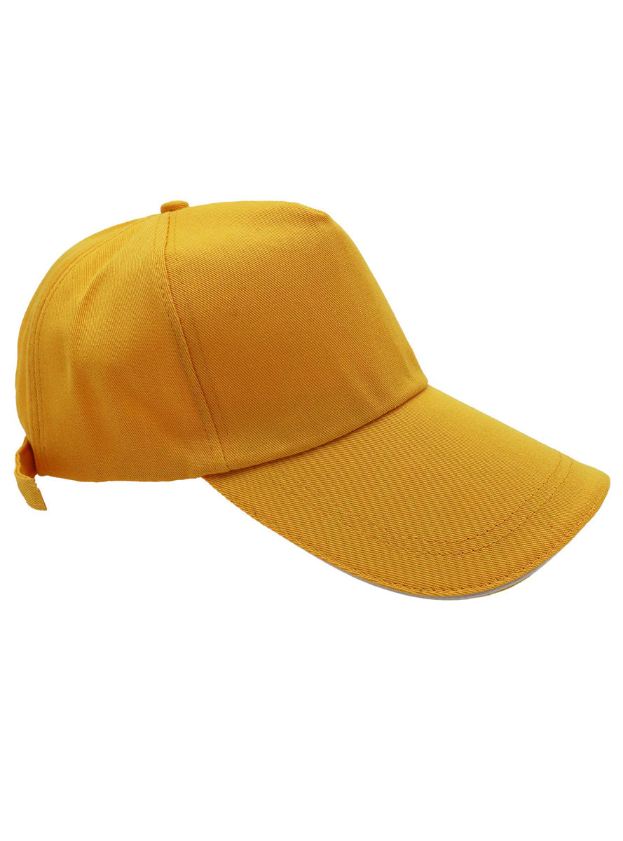 Classic Solid Yellow Adults Baseball Cap - Main Image