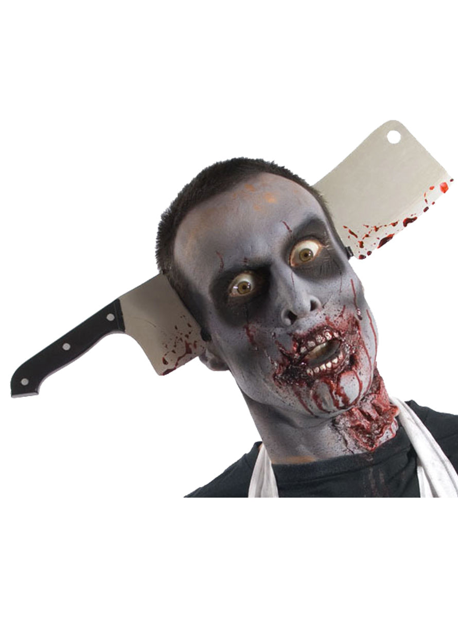 Adults Cleaver Through The Head Halloween Costume Headband - Main Image