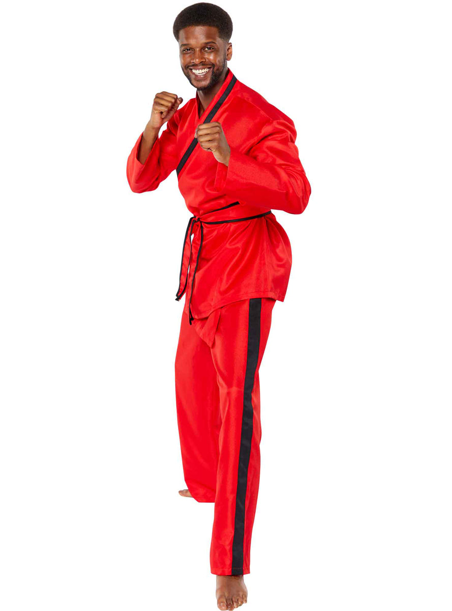 Cobra Kai Mens Red Eagle Fan Costume - Main Image