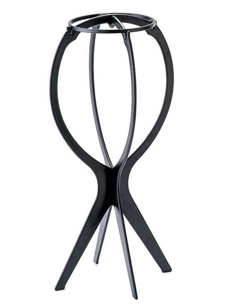 Collapsible Black Wig Storage Stand - Main Image