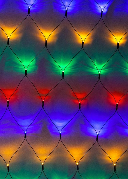 Multicolour Connectable 360 Bulb Net Christmas Lights Decoration