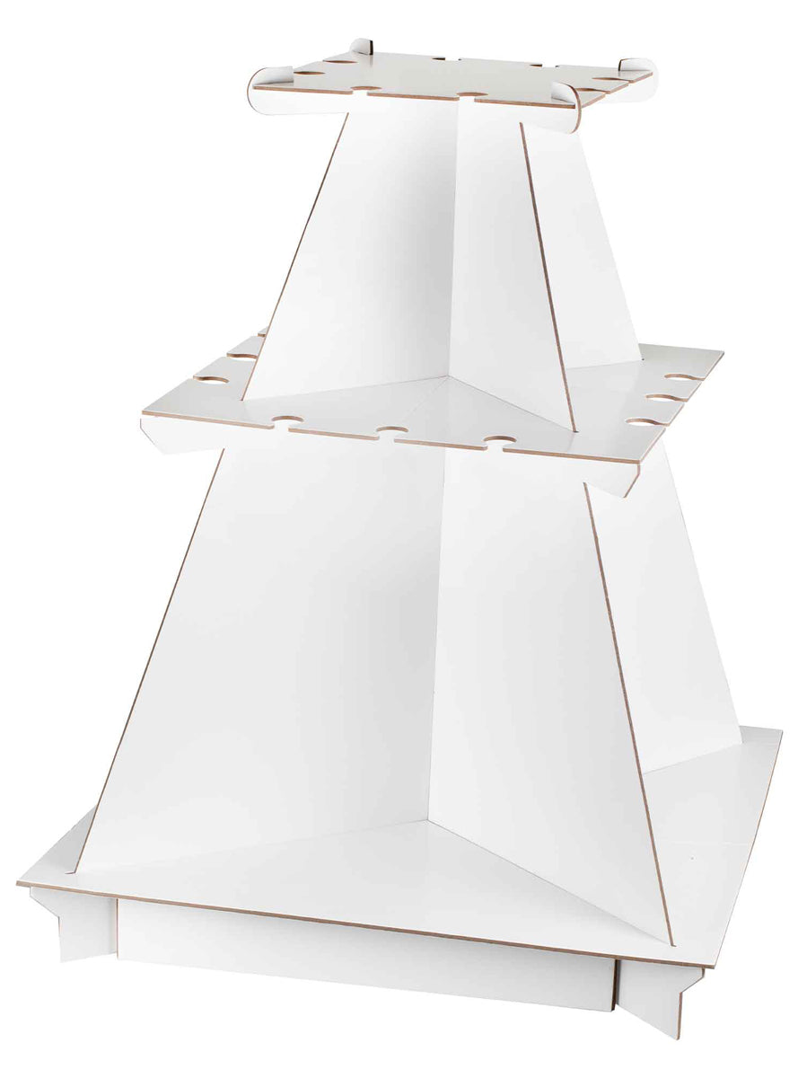 Contemporary Wedding 3 Tier White Drink Stand - Main Image