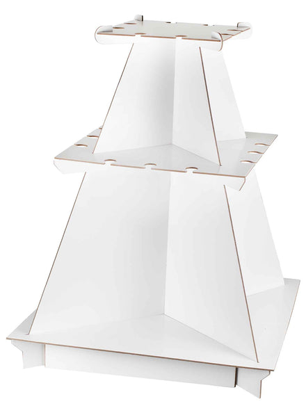 Contemporary Wedding 3 Tier White Drink Stand - Main Image