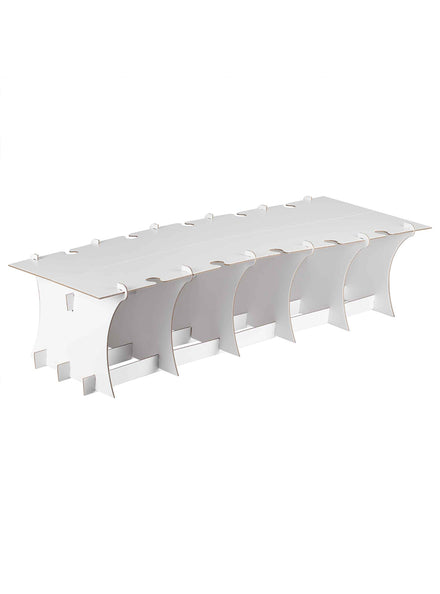 Contemporary Wedding 80cm Long White Grazing Board and Drink Stand - Main Image