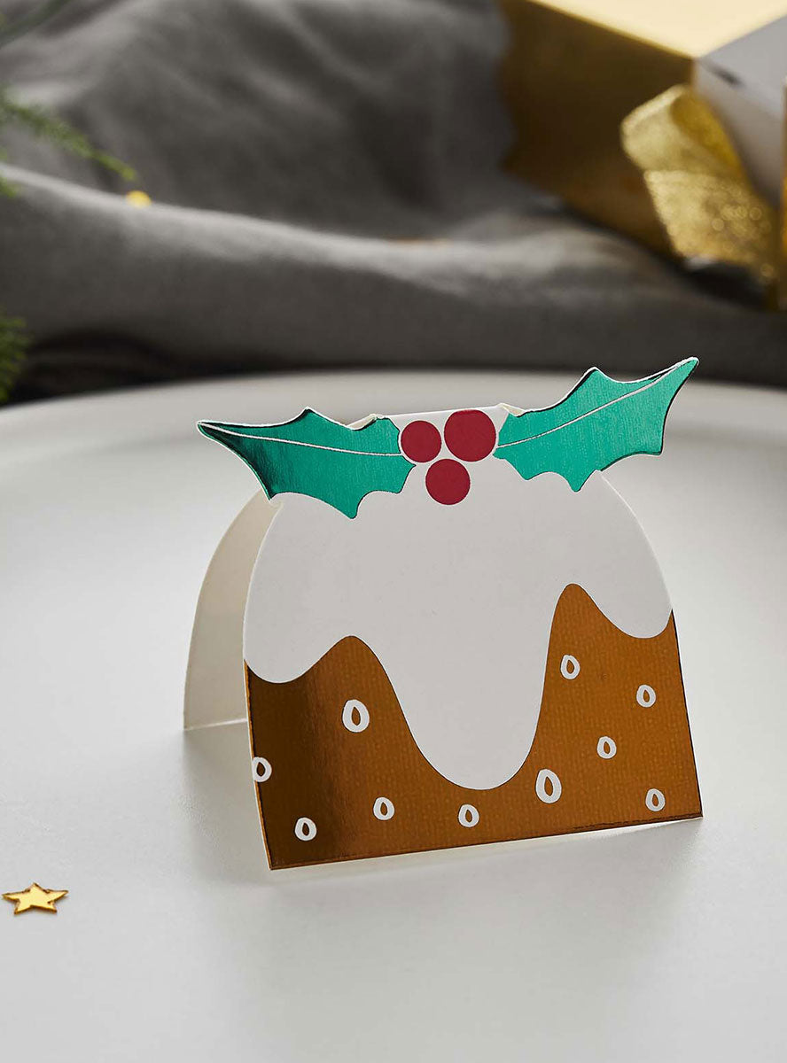Christmas Pudding Name Place Cards - Lifestyle Image 2