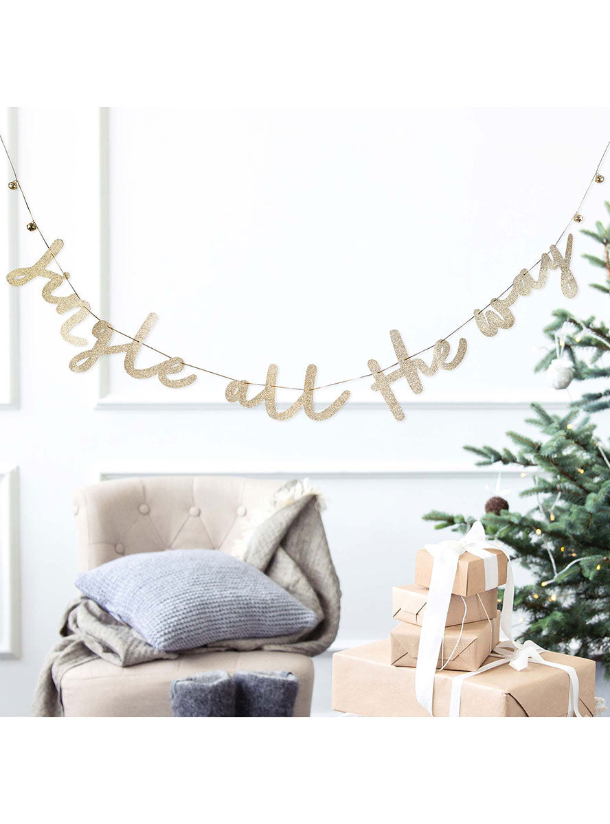 Jingle All The Way Christmas Garland - Lifestyle Image