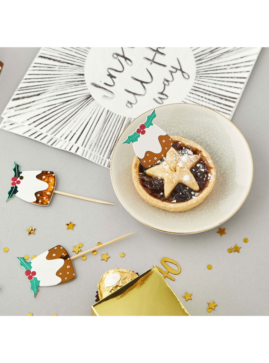 Christmas Pudding Food Picks - Lifestyle Image